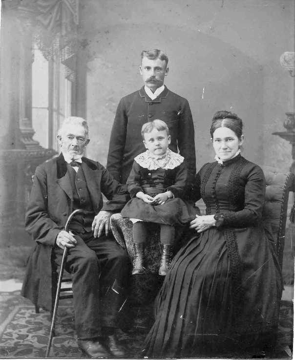 L to R: John B Swain, his son-in-law Martin Van Aken and his daughter Martha Swain Van Aken.